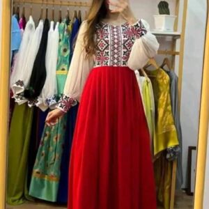 সুন্দরী চেরি জর্জেট গাউন Color 5