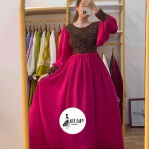 সুন্দরী চেরি জর্জেট গাউন Color 1